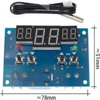 DC12V Thermostat Intelligent Digital Thermostat Temperature Controller With NTC Sensor XH-W1401 Led Display - 2