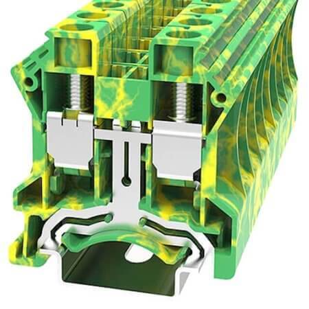 DC16-PE-01P-1C-00AH DIN RAIL T.B.12.0MM SCREW GREEN-YELLOW - 1