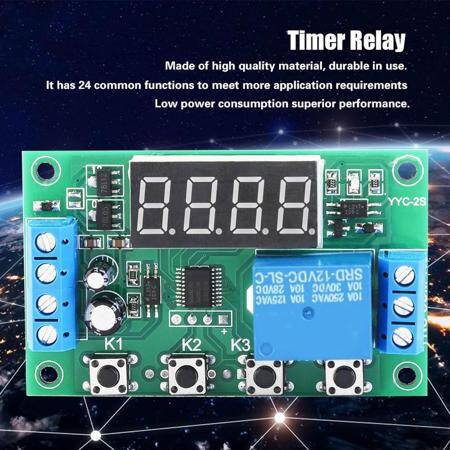 DC24V 1 Channel Relay Module Delay Timer Control Switch Board YYC-2S - 3