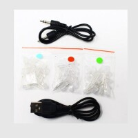 DC3-12V DIY Kit LM3914 Led Audio Spectrum Indicator Red/Green/Blue Led Level Indicator - 2