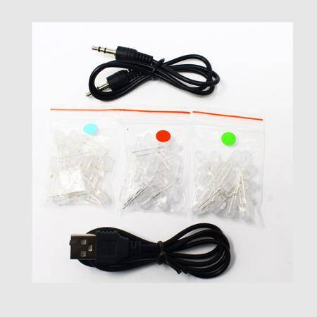 DC3-12V DIY Kit LM3914 Led Audio Spectrum Indicator Red/Green/Blue Led Level Indicator - 2