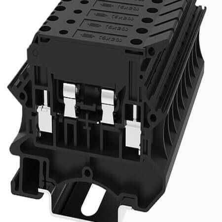 DC4-HE-LD250-01P-13-00AH DIN RAIL T.B. 8.0MM SCREW GREEN-YELLOW - 1