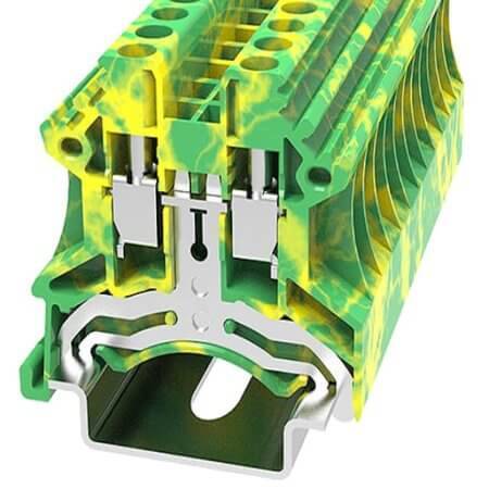 DC4-PE-01P-1C-00AH DIN RAIL T.B.6.1MM SCREW GREEN-YELLOW - 1