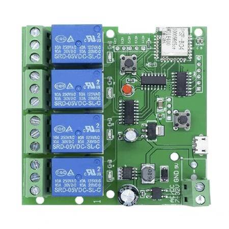 DC5-32V 4CH WiFi Switch Module Intelligent Timing Switch Remote Control - 1