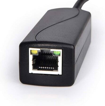 DC5.5x2.1mm Gigabit PoE Splitter 48V To 12V 1A - 5
