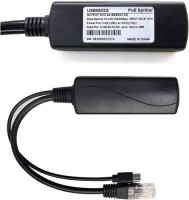 DC5.5x2.1mm Gigabit PoE Splitter 48V To 5V 2.4A - 4