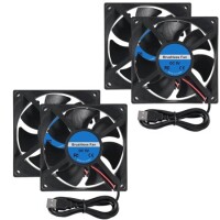DC5V 0-27A 8025 Oil Containing Cooling Fan With XH2-54-2P 30cm Cable Size:80x80x25mm - 1