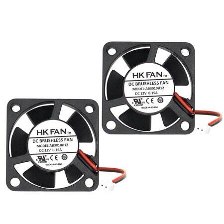 DC5V 3010 Double Ball Cooling Fan With XH2-54-2P 30cm Cable Size:30x30x10mm - 1