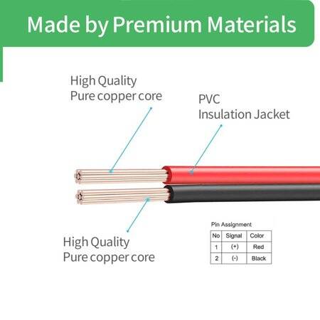 DC5V 3010 Double Ball Cooling Fan With XH2-54-2P 30cm Cable Size:30x30x10mm - 2