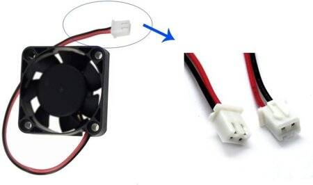 DC5V 3010 Double Ball Cooling Fan With XH2-54-2P 30cm Cable Size:30x30x10mm - 3