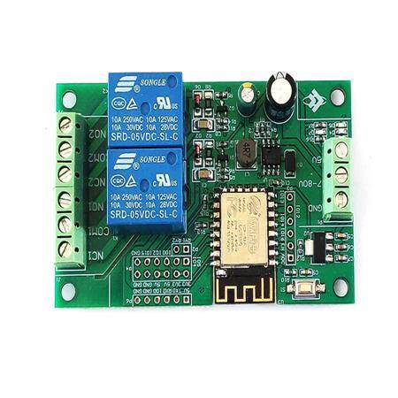 DC5V/8-80V ESP8266 Wireless WIFI Relay Module 1 Channel ESP-12F Wifi Development Board Power Supply - 3