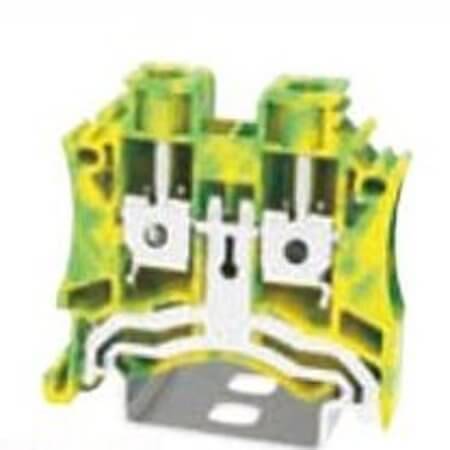 DC6-PE-01P-1C-00AH CONN.TERM BLK FEED THRU 8MM 1P YELLOW AND GREEN - 1