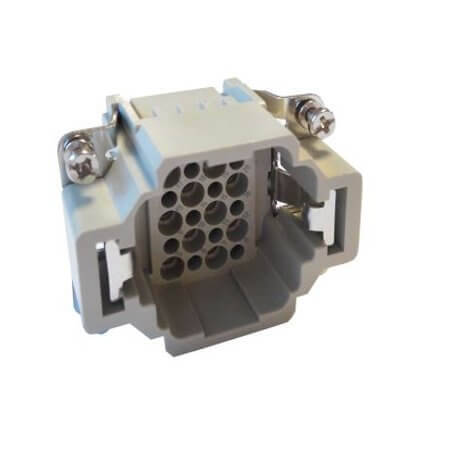DDD-024-MC INSERT MALE 24P+1GND CRIMP CONNECTION 10A - 1