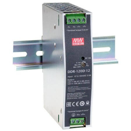 DDR-120B-12 CONVERTER DC/DC 12V 120W - 1