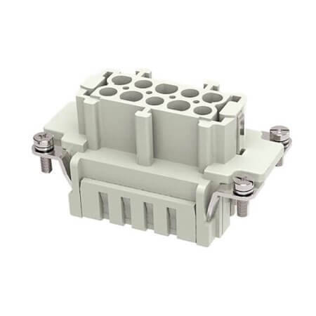 DE-010-FC HDC INSERT FEMALE 16A 10+PE SCREW - 1