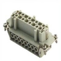 DE-016-F INSERT FEMALE 16POS+1GND SCREW - 1