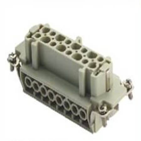DE-016-F INSERT FEMALE 16POS+1GND SCREW - 1