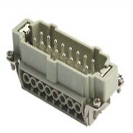DE-016-M INSERT MALE 16POS+1GND SCREW - 1