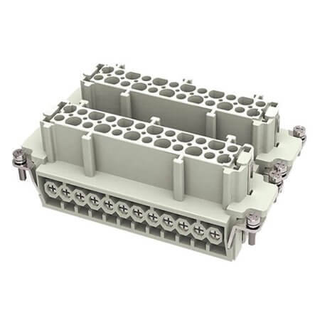 DE-048-F HDC INSERT FEMALE 16A 48+PE SCREW - 1