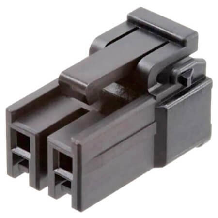 DF63-2S-3.96C CON.T.B.3.96MM 2PIN 180C HEC FEMALE BLACK - 1