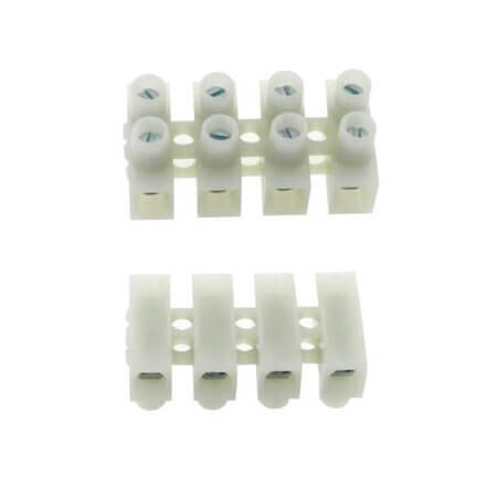DG10HS-10-4P TERM.BLK.10.00MM 8P(4x2) FEED THROUGH WHITE - 1