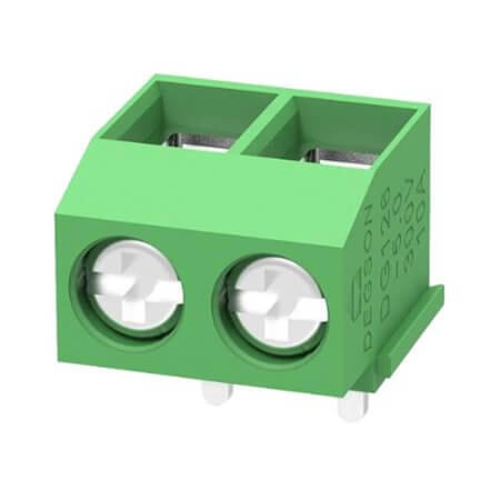 DG126R-5.0-02P-14-00AH TERM.BLK.5.00MM 2P PCB TYPE 0 BOY 90C GREEN - 1
