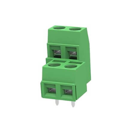 DG127A-5.08-04P-14-00SH TERM.BLK.5.00MM 2x2P PCB TYPE GREEN GAOSONG - 1
