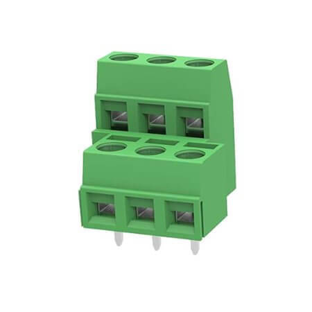 DG127A-5.08-06P-14-00SH TERM.BLK.5.00MM 2x3P PCB TYPE GREEN GAOSONG - 1