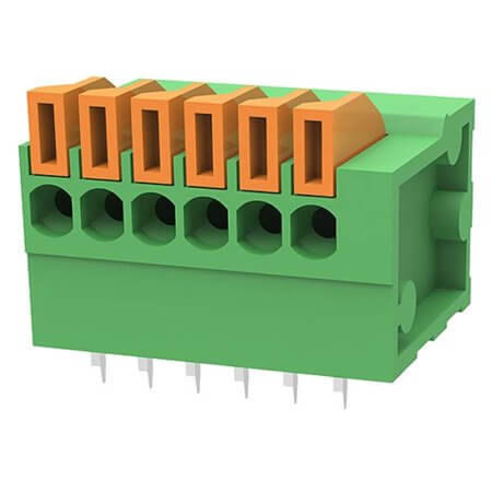 DG141R-2.54-06P-14-00AH TERM.BLK.2.54MM 6P PCB SPRING TYPE - 1