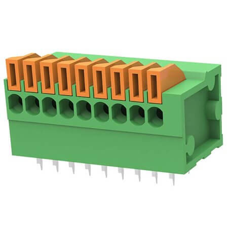 DG141R-2.54-09P-14-00AH TERM.BLK.2.54MM 9P PCB SPRING TYPE - 1