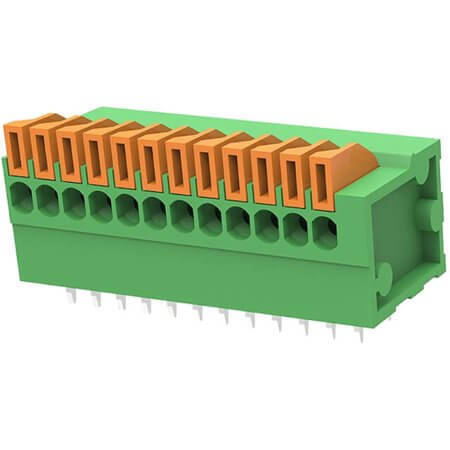 DG141R-2.54-12P-14-00SH TERM.BLK.2.54MM 12P PCB SPRING TYPE GAOSONG - 1