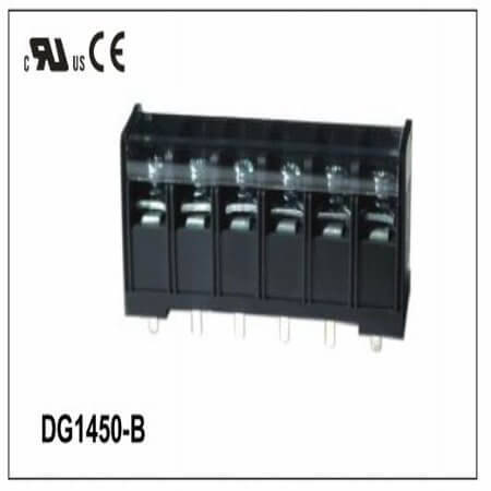 DG1450-B-04P-13-00AH TERM.BLK.9.5MM 4P 180C BARRIER BLOCKS BLACK - 1