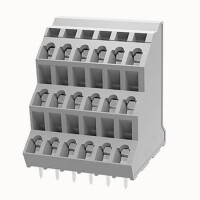 DG245H3-5.0-18P-11-00AH TERM.BLK.5.0MM 3x6P PCB SPRING TYPE GRAY - 1