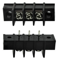DG25C-A-03P-13-00AH TERM.BLK.7.62MM 3P BARRIER TERMINAL TWO WALL BLACK - 1