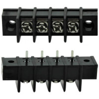 DG25C-A-04P-13-00AH TERM.BLK.7.62MM 4P BARRIER TERMINAL TWO WALL BLACK - 1