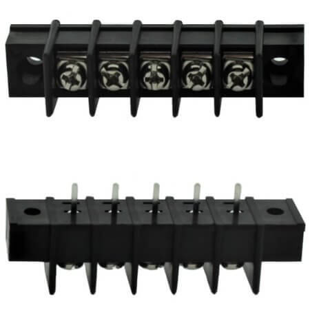 DG25C-A-05P-13-00AH TERM.BLK.7.62MM 5P BARRIER TERMINAL TWO WALL BLACK - 1