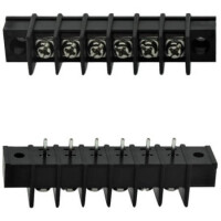 DG25C-A-06P-13-00AH TERM.BLK.7.62MM 6P BARRIER TERMINAL TWO WALL BLACK - 1
