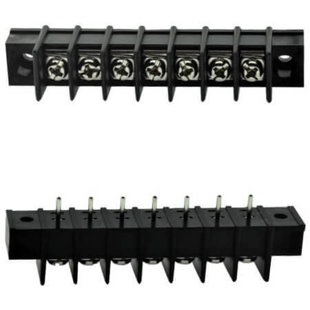 DG25C-A-07P-13-00AH TERM.BLK.7.62MM 7P BARRIER TERMINAL TWO WALL BLACK - 1