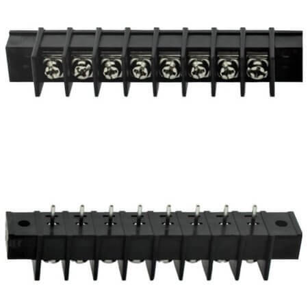 DG25C-A-08P-13-00AH TERM.BLK.7.62MM 8P BARRIER TERMINAL TWO WALL BLACK - 1