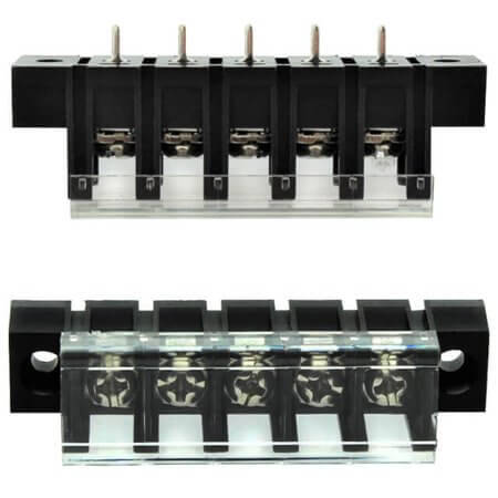 DG28C-A-05P-13-00AH TERM.BLK.7.62MM 5P 180C BARRIER BLOCKS BLACK - 1