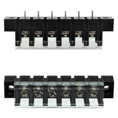 DG28C-A-06P-13-00AH TERM.BLK.7.62MM 6P 180C BARRIER BLOCKS BLACK - 1