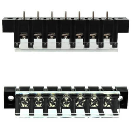 DG28C-A-07P-13-00AH TERM.BLK.7.62MM 7P 180C BARRIER BLOCKS BLACK - 1