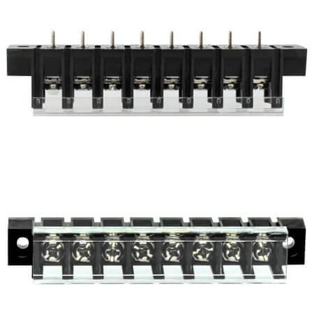 DG28C-A-08P-13-00AH TERM.BLK.7.62MM 8P 180C BARRIER BLOCKS BLACK - 1