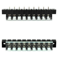 DG28C-A-09P-13-00AH TERM.BLK.7.62MM 9P 180C BARRIER BLOCKS BLACK - 1
