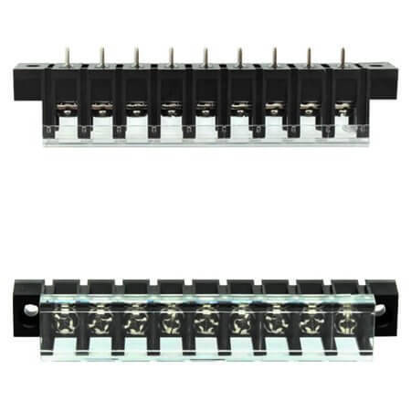DG28C-A-09P-13-00AH TERM.BLK.7.62MM 9P 180C BARRIER BLOCKS BLACK - 1