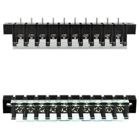 DG28C-A-10P-13-00AH TERM.BLK.7.62MM 10P 180C BARRIER BLOCKS BLACK - 1