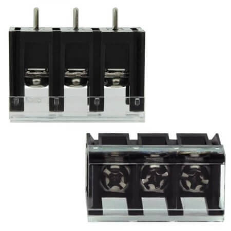 DG28C-B-03P-13-00AH TERM.BLK.7.62MM 3P 180C BARRIER BLACK - 1