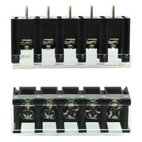 DG28C-B-05P-13-00AH TERM.BLK.7.62MM 5P 180C BARRIER BLOCKS BLACK - 1