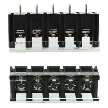 DG28C-B-05P-13-00AH TERM.BLK.7.62MM 5P 180C BARRIER BLOCKS BLACK - 1