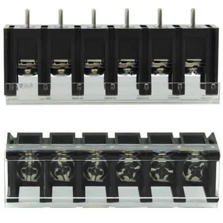DG28C-B-06P-13-00AH TERM.BLK.7.62MM 6P 180C BARRIER BLOCKS BLACK - 1